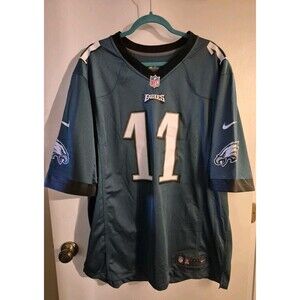 Nike Philadelphia Eagles Carson Wentz 11 Jersey XXL Green On Field NFL Shirt